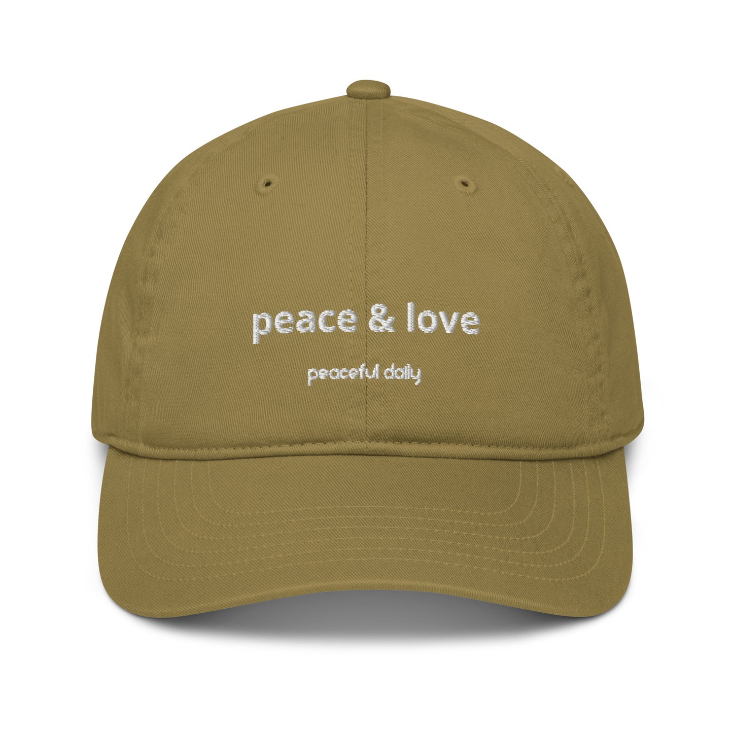 Peace & Love Organic Cotton Hat