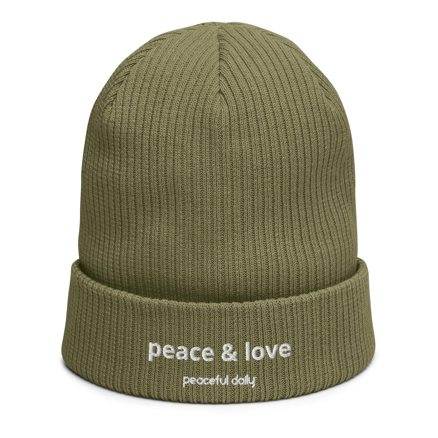 Peace & Love Organic Cotton Beanie